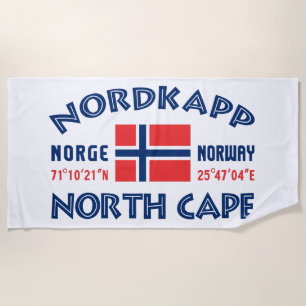 NORDKAPP Norway beach towel