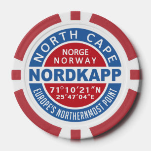 NORDKAPP Norway custom monogram poker chips