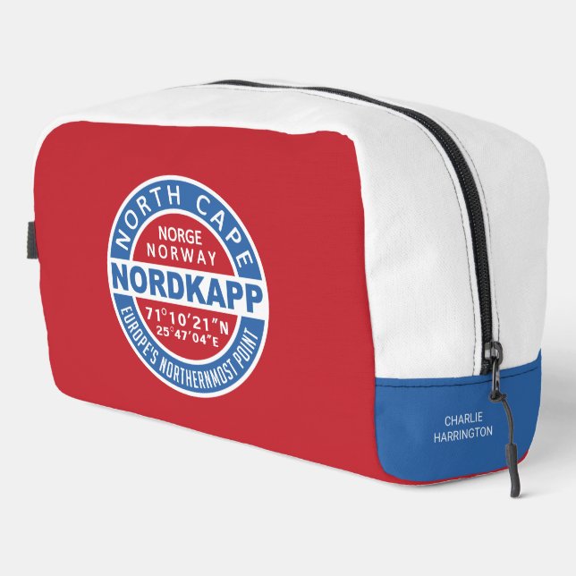 NORDKAPP Norway custom name Dopp Kit (Right Corner)
