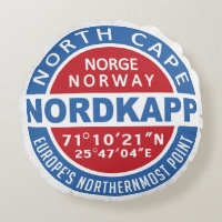 NORDKAPP Norway custom throw pillow