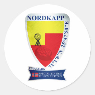 Nordkapp. Norway Special Edition Classic Round Sticker