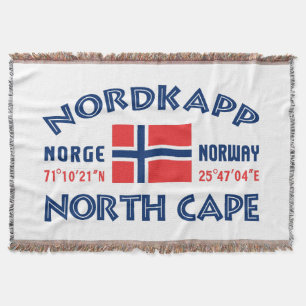 NORDKAPP Norway throw blanket