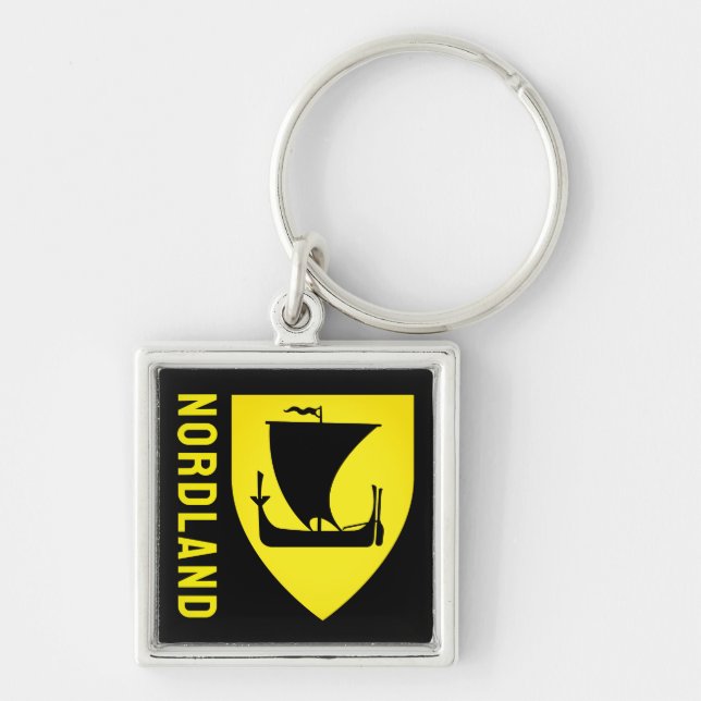 Nordland fylke coat of arms - NORWAY Keychain (Front)