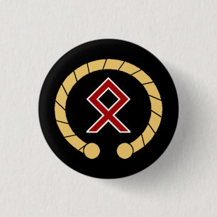 NordoCeltic Badge - Torc & Rune 1 Inch Round Button