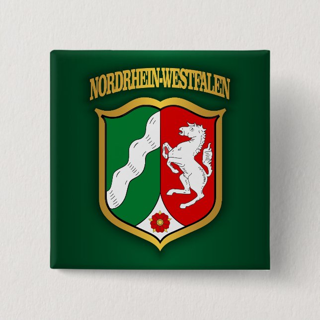 Nordrhein-Westfalen COA 2 Inch Square Button (Front)