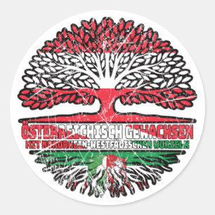 Nordrhein-Westfalen Österreichisch Österreich Classic Round Sticker