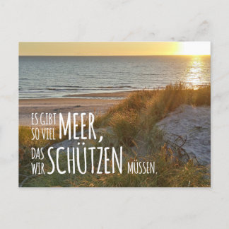 Nordsee „Es gibt so viel Meer …“ Postcard