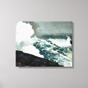 Noreaster - Winslow Homer famous painting Canvas Print