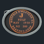 Norfolk and Western 611 Builders Plate Belt Buckle<br><div class="desc">Get yours today and show your support for the N&W 611.</div>