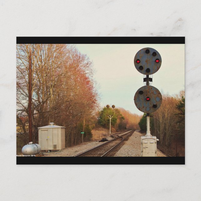 NORFOLK AND WESTERN SIGNAL POSTCARD (Front)