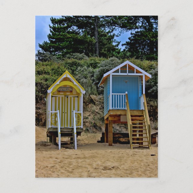 Norfolk Beach Huts Postcard (Front)