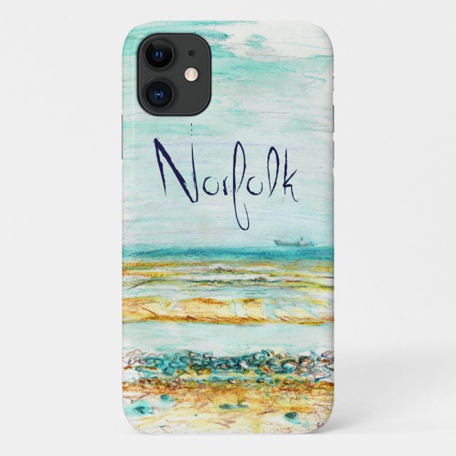 Norfolk Beach phone iPhone case (Back)