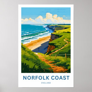 Norfolk Cast England Travel Print