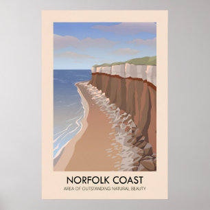 Norfolk Coast AONB Travel Poster