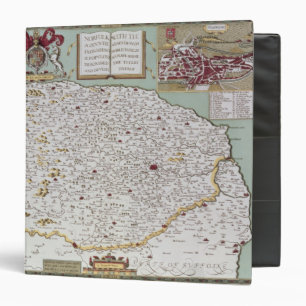 Norfolk, engraved by Jodocus Hondius Binder