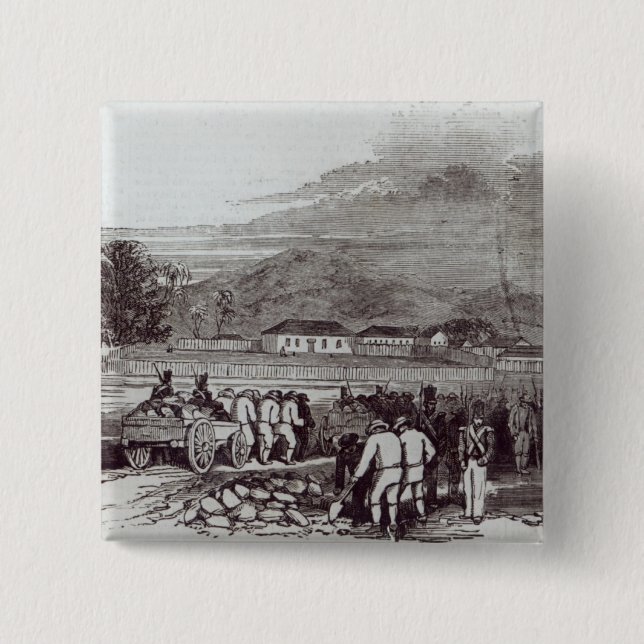 Norfolk Island 2 Inch Square Button (Front)