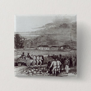 Norfolk Island 2 Inch Square Button