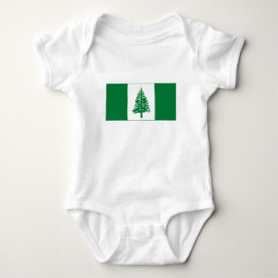 Norfolk Island Flag Baby Bodysuit