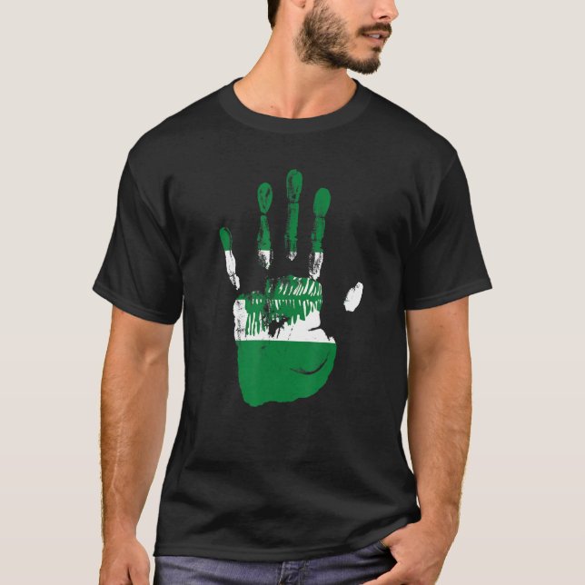 Norfolk Island Flag Hand Men Women Kids T-Shirt (Front)