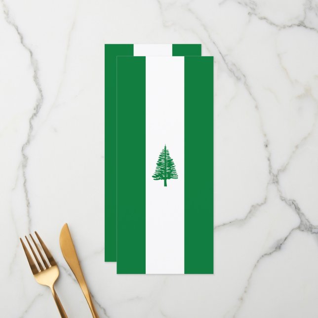 Norfolk Island flag Menu (Front/Back In Situ)