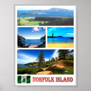 Norfolk Island - Mosaic - Poster