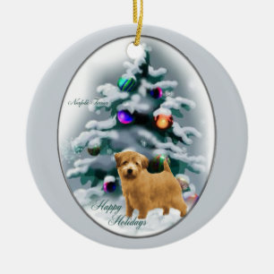 Norfolk Terrier Cadeaux de Noël Ornement