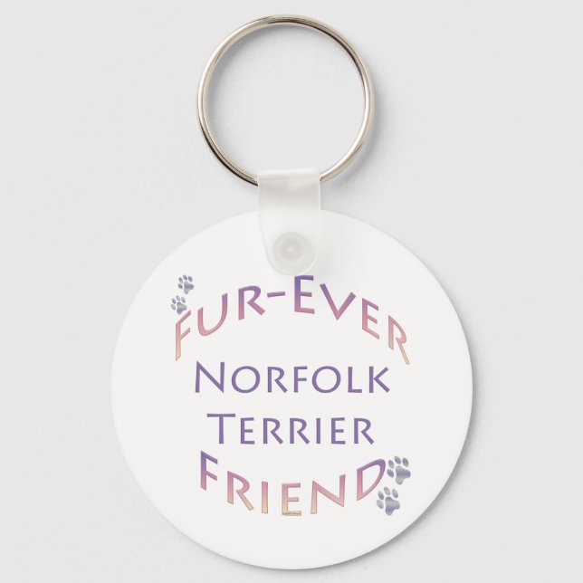Norfolk Terrier Furever Keychain (Front)