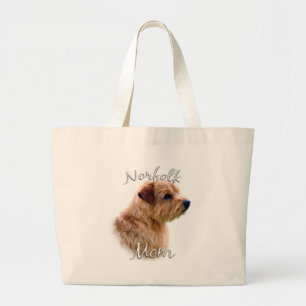 Norfolk Terrier Mom 2 Large Tote Bag