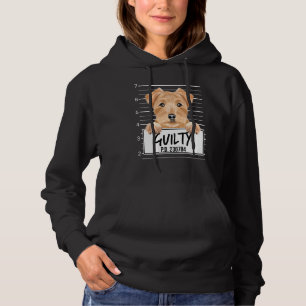 Norfolk Terrier Mugshot Guilty Dog Hoodie