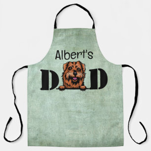 Norfolk Terrier Peeking Personalized Dad Apron