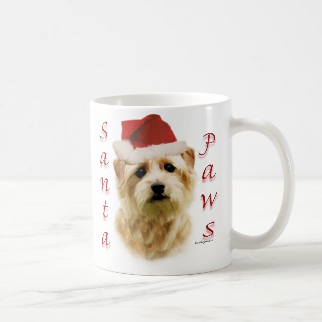 Norfolk Terrier Santa Paws Coffee Mug (Right)