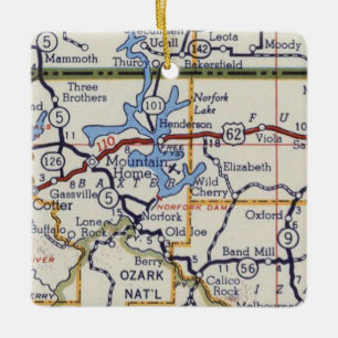 Norfork Lake Ceramic Ornament