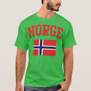 Norge Flag Norwegian Family Norway Vintage Fade T-Shirt