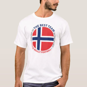 Norge Norway Art Shield T-Shirt