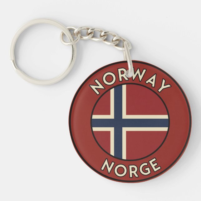 Norge Norway Keychain (Front)