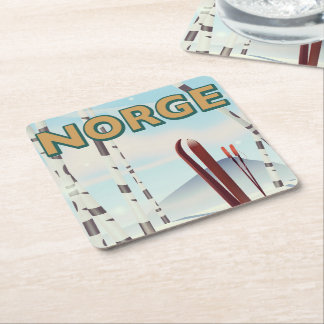 Norge Square Paper Coaster