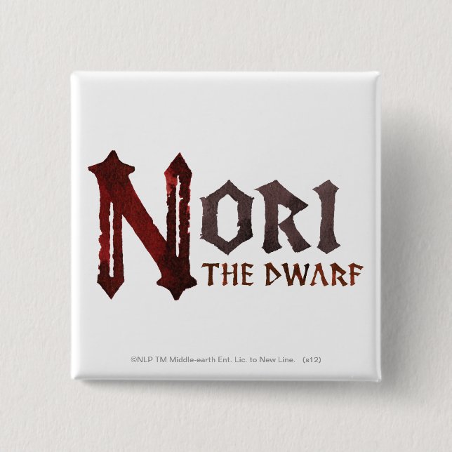 Nori Name 2 Inch Square Button (Front)