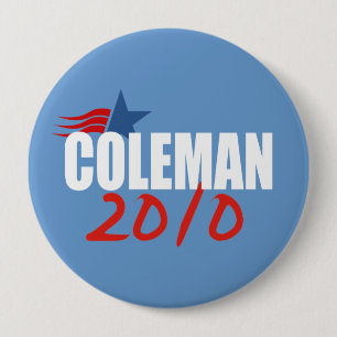 NORM COLEMAN Election Gear 4 Inch Round Button