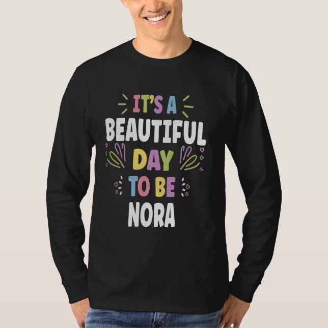 NORMA Personalized Name Beautiful Day NORMA T-Shirt (Front)