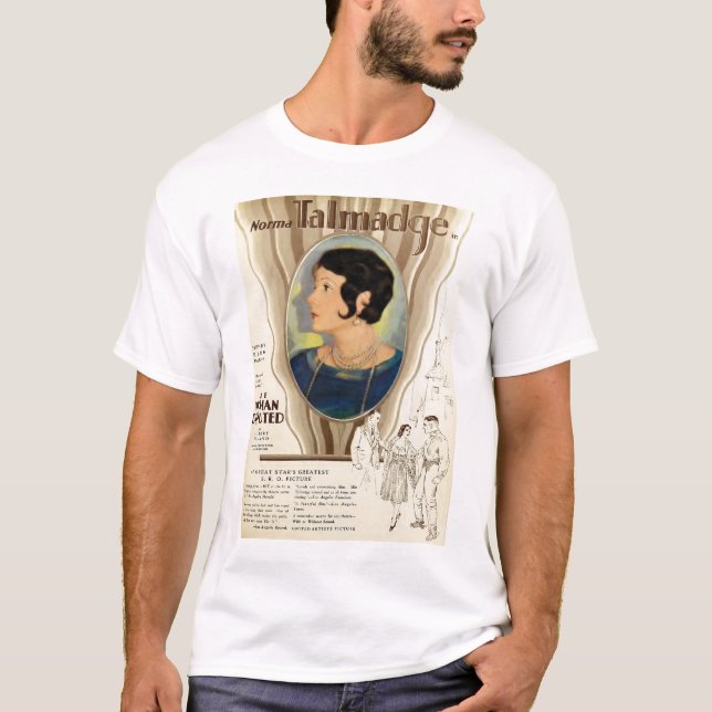 Norma Talmadge 1928 movie poster T-shirt (Front)