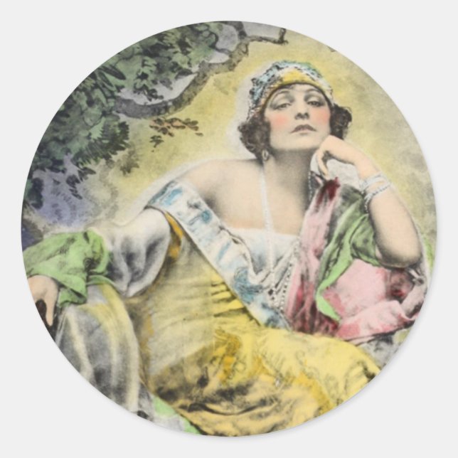 "Norma Talmadge" Round Sticker Set (Front)