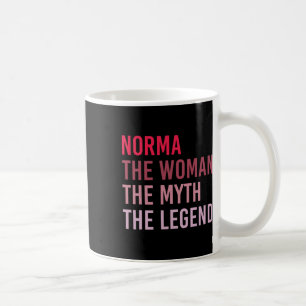 Norma The Woman Myth Legend Personalized Name Birt Coffee Mug