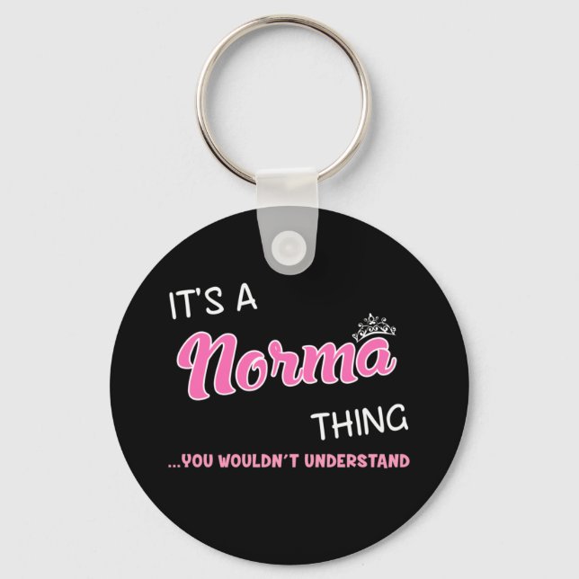 Norma thing you wouldn't understand name keychain (Front)