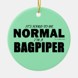 Normal Bagpiper Ceramic Ornament