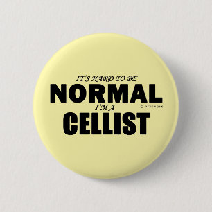 Normal Cellist 2 Inch Round Button