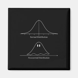 Normal Distribution Halloween Costume Fun  Magnet