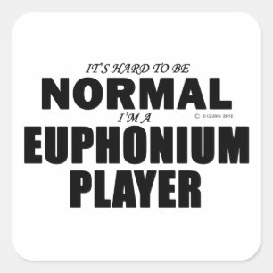 Normal Euphonium Player Square Sticker