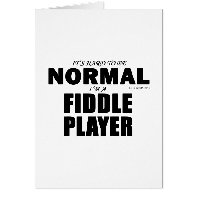 Normal Fiddle Player (Front)