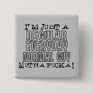 Normal Guy 2 Inch Square Button