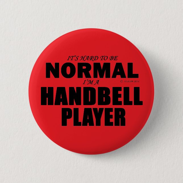 Normal Handbell Player 2 Inch Round Button (Front)